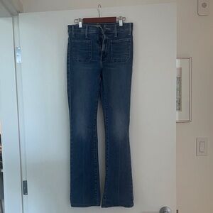 MOTHER Classic Indigo Boot Cut Jeans